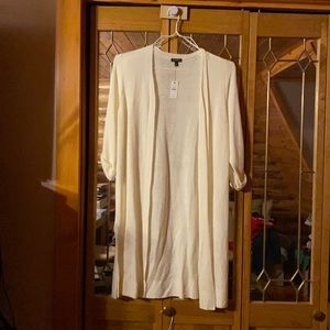 Three quarter sleeve summer weight long sweater